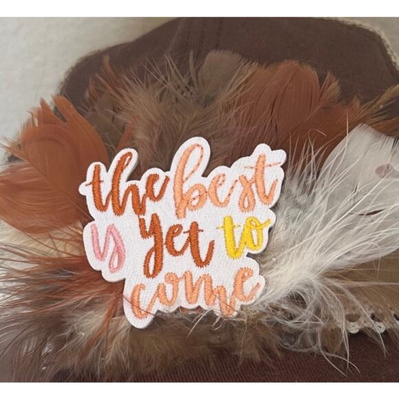 Cowgirl Baseball Cap Brown Unique One of Kind Mesh Back The Best is Yet to Come - Picture 4 of 6